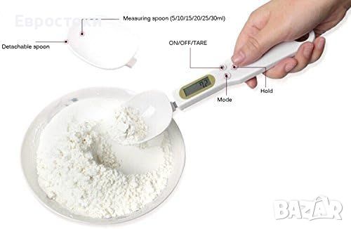 Регулируема дигитална везна. Електронна мерителна лъжица. Претеглете 1-500 гр. Голям LCD дисплей, снимка 5 - Други - 46708419