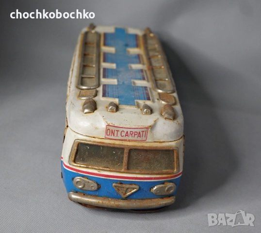 Стара Румънска Метална играчка модел автобус, снимка 2 - Колекции - 51961829