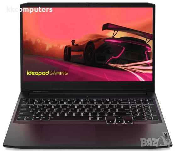 Лаптоп Lenovo IdeaPad Gaming 3 15ACH6, 15.6", Full HD, AMD Ryzen 5 5500H 4C(3.3 - 4.2 GHz, 8 M), NVI, снимка 1 - Лаптопи за игри - 46320392