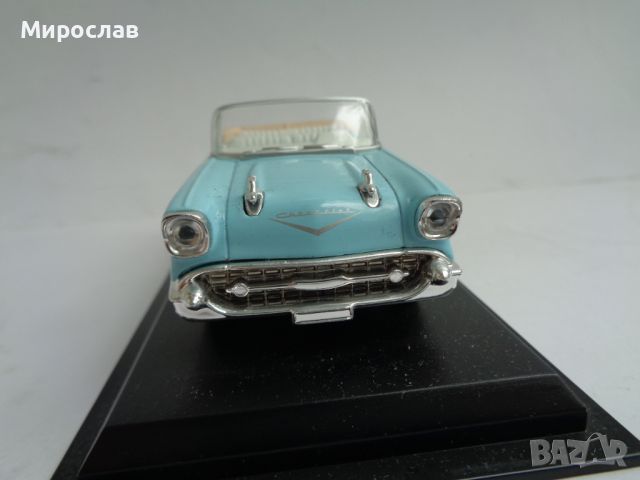 1:43 CHEVROLET BELAIR CONVERTIBLE КОЛИЧКА ИГРАЧКА МОДЕЛ, снимка 3 - Колекции - 45433530