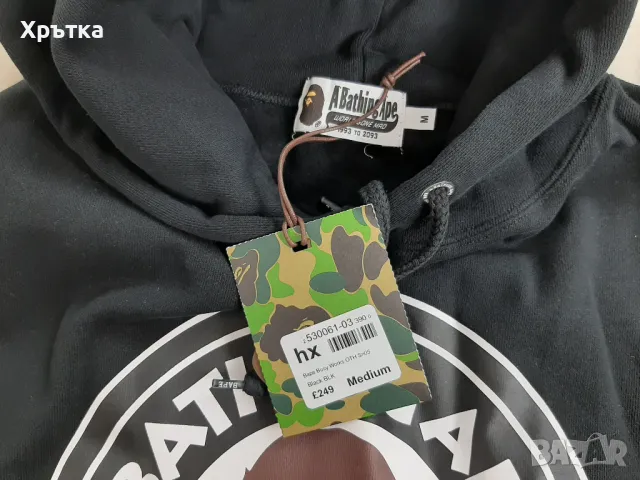 A Bathing Ape - Оригинален мъжки суитшърт размер S-M, снимка 6 - Суичъри - 47498869