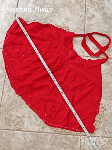 Комплект Старинни Детски Елече и Престилка от Народна Носия , снимка 5 - Антикварни и старинни предмети - 51592444