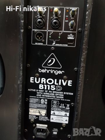 активни професионални  тонколони BEHRINGER B115 MP3, снимка 3 - Тонколони - 46598219