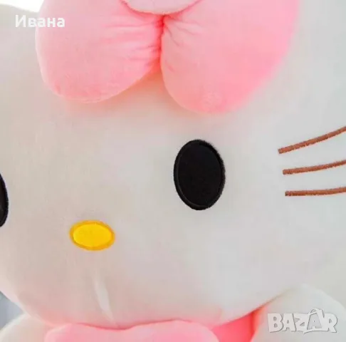 Плюшена играчка Hello Kitty Хелоу Кити 50см с розова рокля, снимка 3 - Плюшени играчки - 48462345