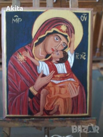 Икона на св. Богородица с Младенеца, снимка 3 - Икони - 41665056