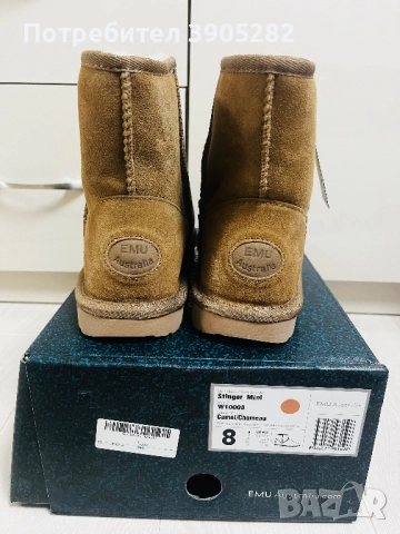 Велурени боти EMU AUSTRALIA  Stinger mini, снимка 3 - Дамски боти - 52976367