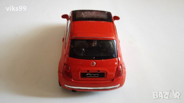  Fiat 500 2007 Welly Мащаб 1:34-39, снимка 4 - Колекции - 46287322