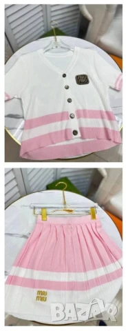 дамски комплекти miu miu жилетка и пола, снимка 3 - Комплекти - 50669232