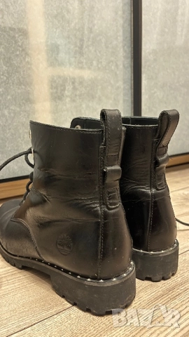 Кожени дамски боти Timberland 40р-р, снимка 3 - Дамски боти - 52940059