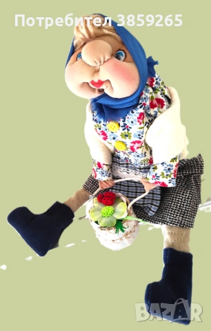 Кукла Баба Марта. Ръчна изработка., снимка 4 - Кукли - 52421044