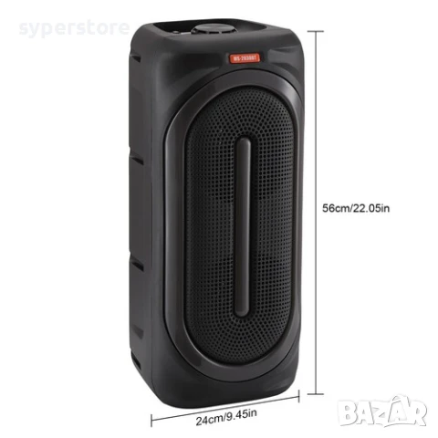 🔊 Тонколона преносима, Bluetoot, караоке, Digital One SP01111, MS-2038BT, 2x25w, безжична, блутут, , снимка 10 - Bluetooth тонколони - 50785939