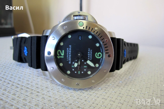 Panerai Submersible - Масивен 47 mm  автоматик, снимка 2 - Мъжки - 49604759