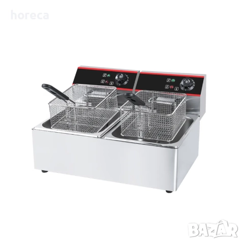 ПРОМОЦИЯ -10% Фритюрник 2 х 6л – електрически, студена зона