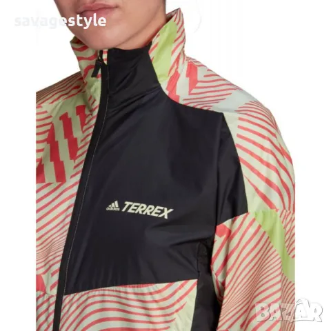 Дамско яке ADIDAS Terrex Trail Print Windbreaker Multicolor, снимка 4 - Якета - 47482607