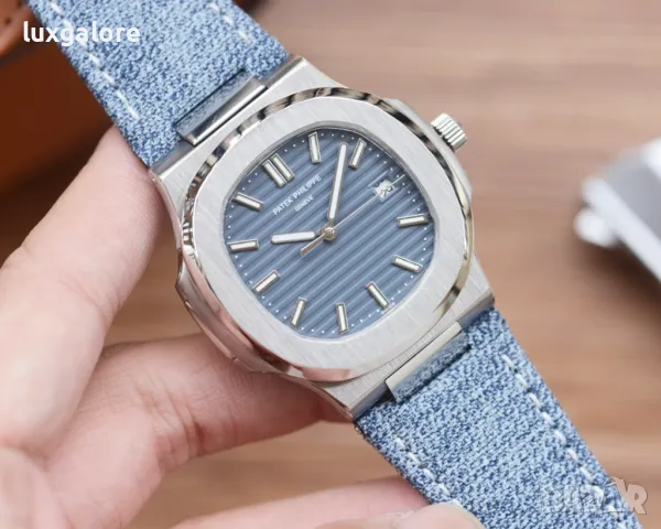 Мъжки часовник Patek Philippe Nautilus с автоматичен механизъм, снимка 2 - Мъжки - 48075346