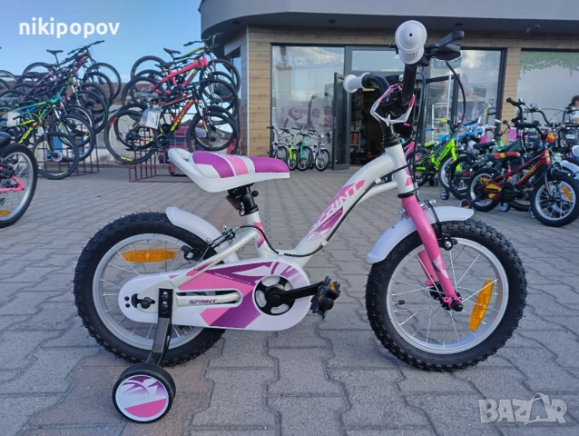 SPRINT Велосипед 14" ALICE бял, снимка 12 - Велосипеди - 53759084
