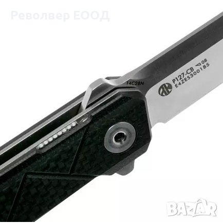 Сгъваем нож Ruike P127-CB - черен 14C28N неръждаема стомана, снимка 3 - Ножове - 45007857