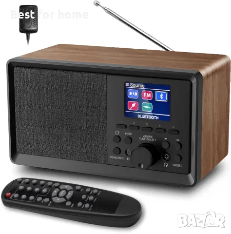 DAB+ и FM цифрово радио с Bluetooth от BIAOQINBO цветен дисплей , снимка 1 - Радиокасетофони, транзистори - 49032202