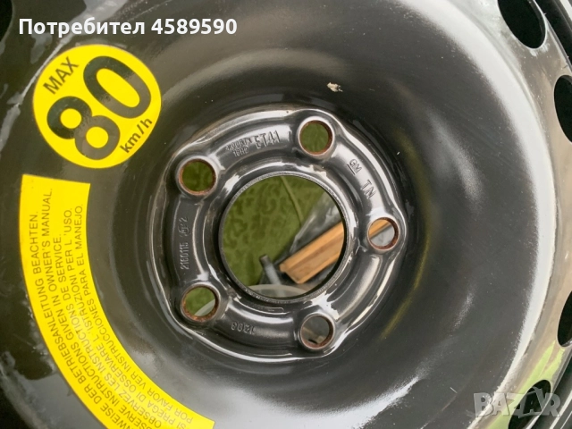 Патерица/Резервна гума Firestone 115/70/16 16цола 5x110 за Opel/Опел/Saab, снимка 5 - Гуми и джанти - 51809885