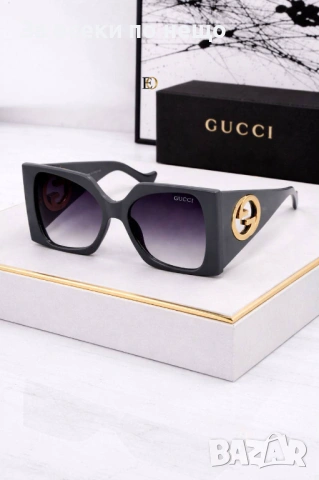 Gucci Слънчеви Очила С UV Защита С Подарък🎁Калъф И Кутия Гучи - Различни Цветове Код SK1182, снимка 5 - Слънчеви и диоптрични очила - 53992261