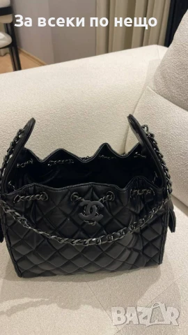 Chanel Дамска Черна Чанта Шанел - Код E715, снимка 2 - Чанти - 51242501