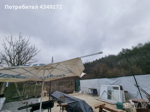 продавам чадър 3 на 3 метра, снимка 2 - Градински мебели, декорация  - 54020507