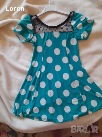 Подарявам!Детска рокличка на едри точици