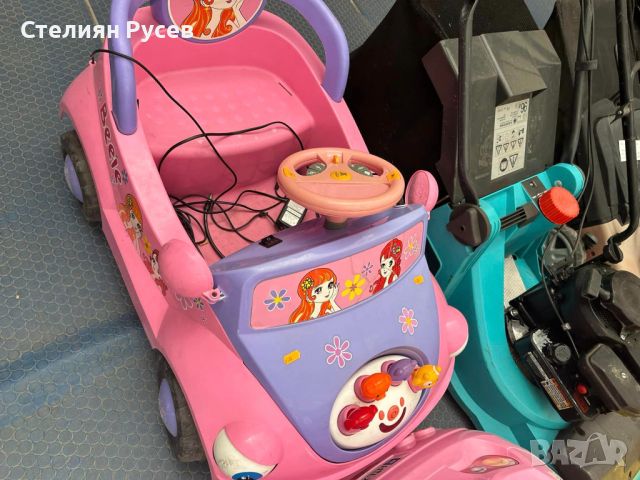 0466 розова електрическа детска акумулаторна количка / кола  - цена 145лв с нов акумулатор  -детето , снимка 2 - Детски велосипеди, триколки и коли - 46475128