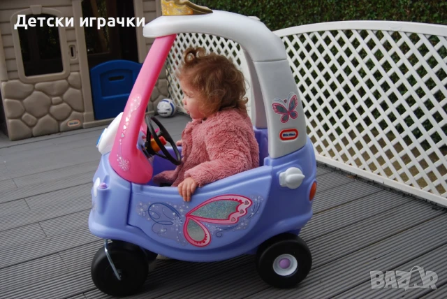 Кракомобил Фея Fairy Coupe, детска кола за бутане, Little Tikes , снимка 13 - Детски велосипеди, триколки и коли - 50991182