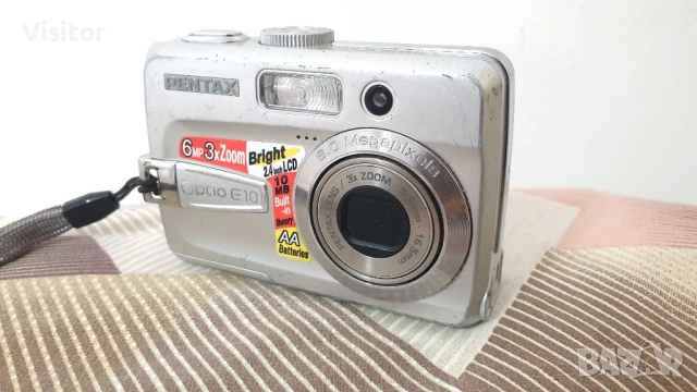 фотоапарат Pentax Optio E10, снимка 2 - Фотоапарати - 51450101