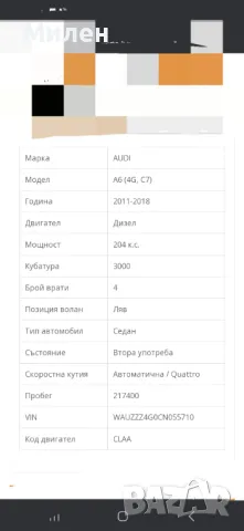 Теглич За Audi A6 G7 от 2011-2018 Година Ауди А6 , снимка 7 - Части - 47133753