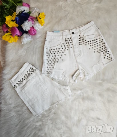 Модерни къси дънкови панталонки , снимка 2 - Къси панталони и бермуди - 50452647