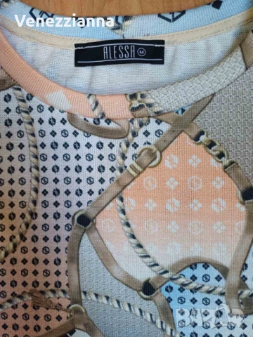 ALESSA Alessa Алеса Star Entrance Топ От Плетиво -М, снимка 4 - Блузи с дълъг ръкав и пуловери - 53494850