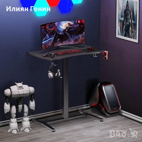 YULUKIA  Маса с регулируема височина Airlift, снимка 2 - Работни маси и бюра - 52192687