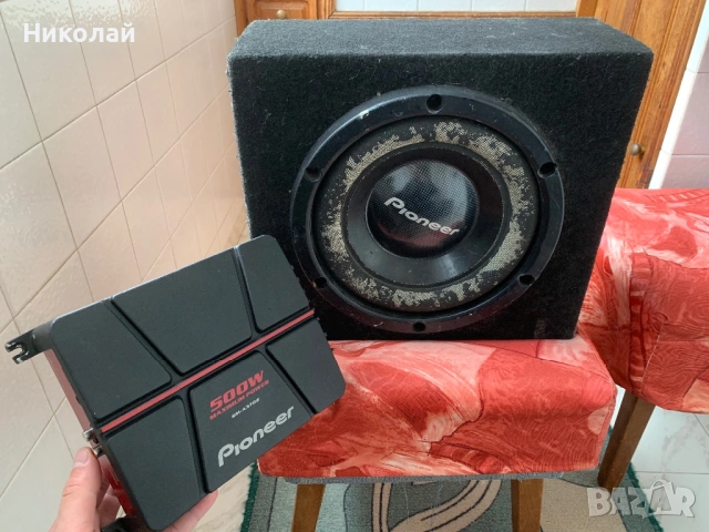 Бас каса 10 инча Pioneer с усилвател