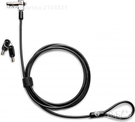 HP Nano Cable Lock за лаптоп – защитен кабел с ключ (1AJ39AA)