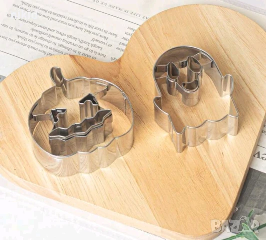 Духче Тиква с лице метална форма резец Хелоуин Halloween, снимка 2 - Форми - 51185060