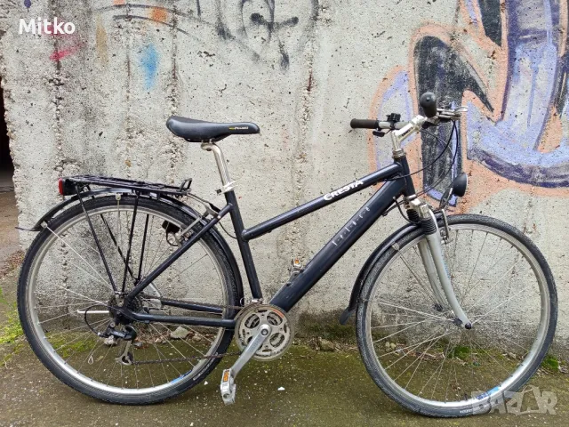 28 цола алуминиев велосипед с 21 скорости усилени капли амортисьори предни като нов 