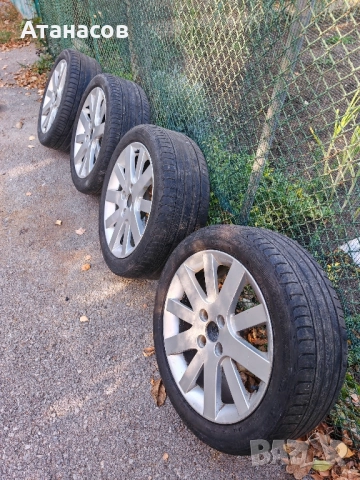 Пежо Ситроен джанти 17" 4Х108 с гуми 225x45x17 , снимка 7 - Гуми и джанти - 52258529