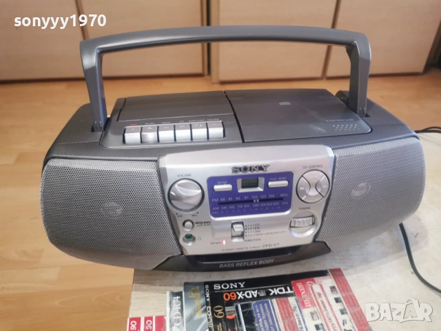 SONY CFD-V7 CD DECK RADIO 0803261921LCHERY1, снимка 6 - Радиокасетофони, транзистори - 53758246