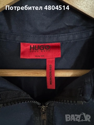 Мыжка Поло Тениска Hugo, снимка 2 - Тениски - 54275171