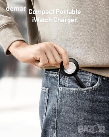 WeeFacny Преносимо зарядно за Apple Watch 1200mAh, безжично, снимка 7 - Аксесоари за Apple - 45794900