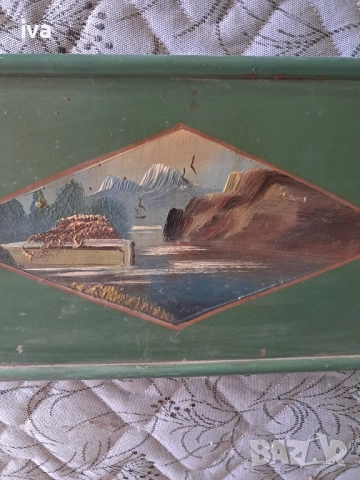 Табли за легло,стари ръчно рисувани, снимка 3 - Спални и легла - 52133947