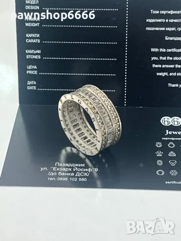 Сребърен пръстен Bvlgari 925, снимка 4 - Пръстени - 47327350