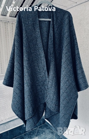 Дизайнерски кимоно- кейп от 100% вълна 