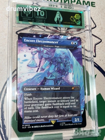 MTG Hatsune Miku Encore Electromancer Card, снимка 13 - Колекции - 52392361