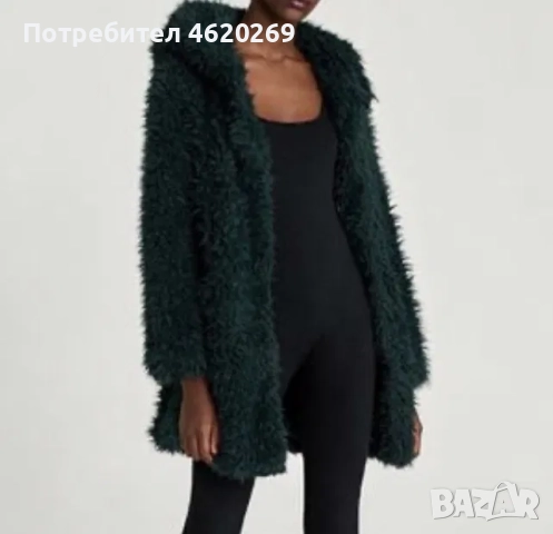 Дамско пухено палто Zara S