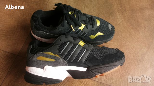Adidas Yung-96 J Black Gray Gold Размер EUR 38 / UK 5 дамски детски маратонки 174-14-S, снимка 2 - Маратонки - 45978641
