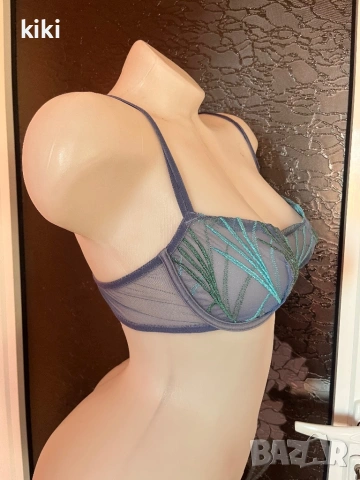 Passionata 75 B Син, бродериен сутиен , снимка 3 - Бельо - 53814451