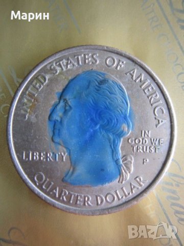 НЕВЕРОЯТНА  холо лимитирана четвърт доларова монета  2005 Р, снимка 1 - Нумизматика и бонистика - 45217141
